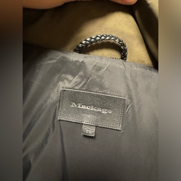 Pre-loved Mackage Cynthia Leather Sleeved Down Parka - Picture 3 of 7